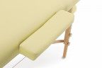 Массажный стол складной MED-MOS JF-AY01 3-х секционный, деревянная рама, бежевый (60)